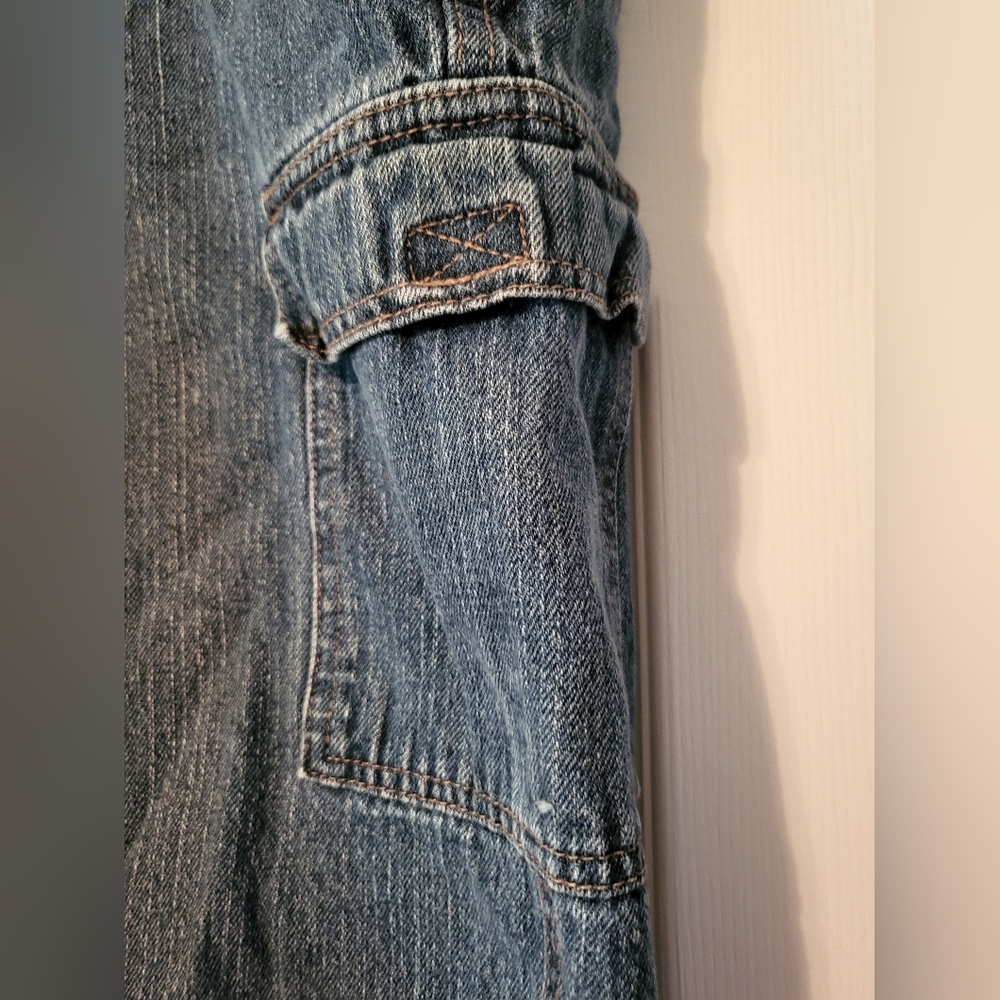 VTG Mens Bugle Boy Blue Jean Cargo Shorts Relaxed Fit - Picture 4 of 7